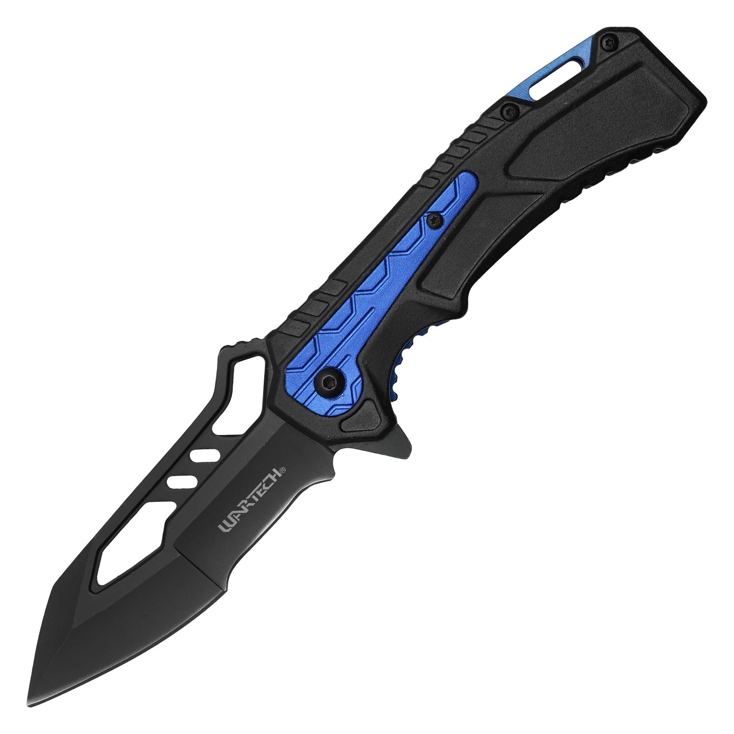 Wartech - 8.25" Tactical Blue | Spring Assisted Pocket Knife