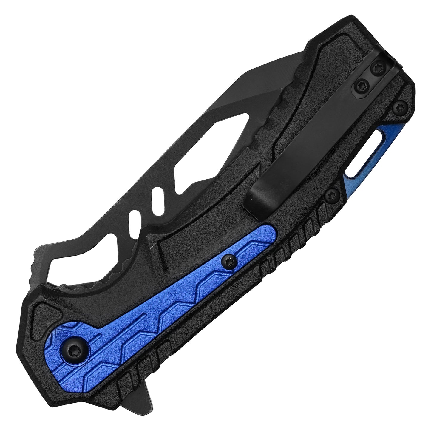 Wartech - 8.25" Tactical Blue | Spring Assisted Pocket Knife