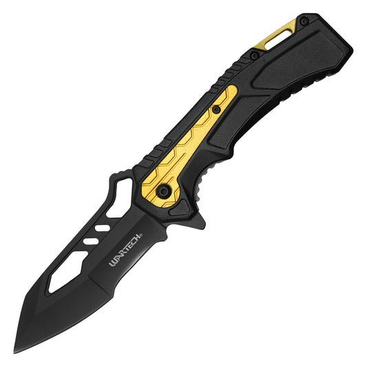 Wartech - 8.25" Tactical Yellow | Spring Assisted Pocket Knife