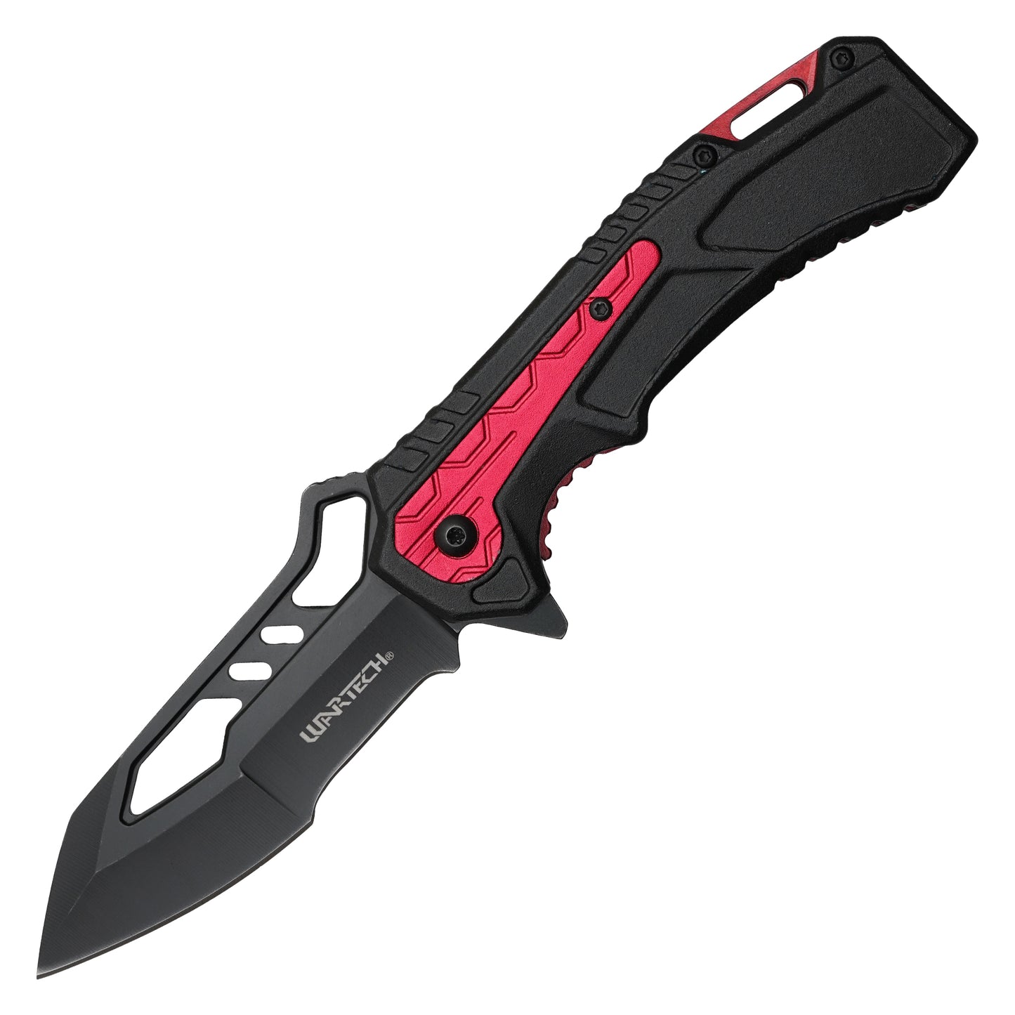 Wartech - 8.25" Tactical Red | Spring Assisted Pocket Knife