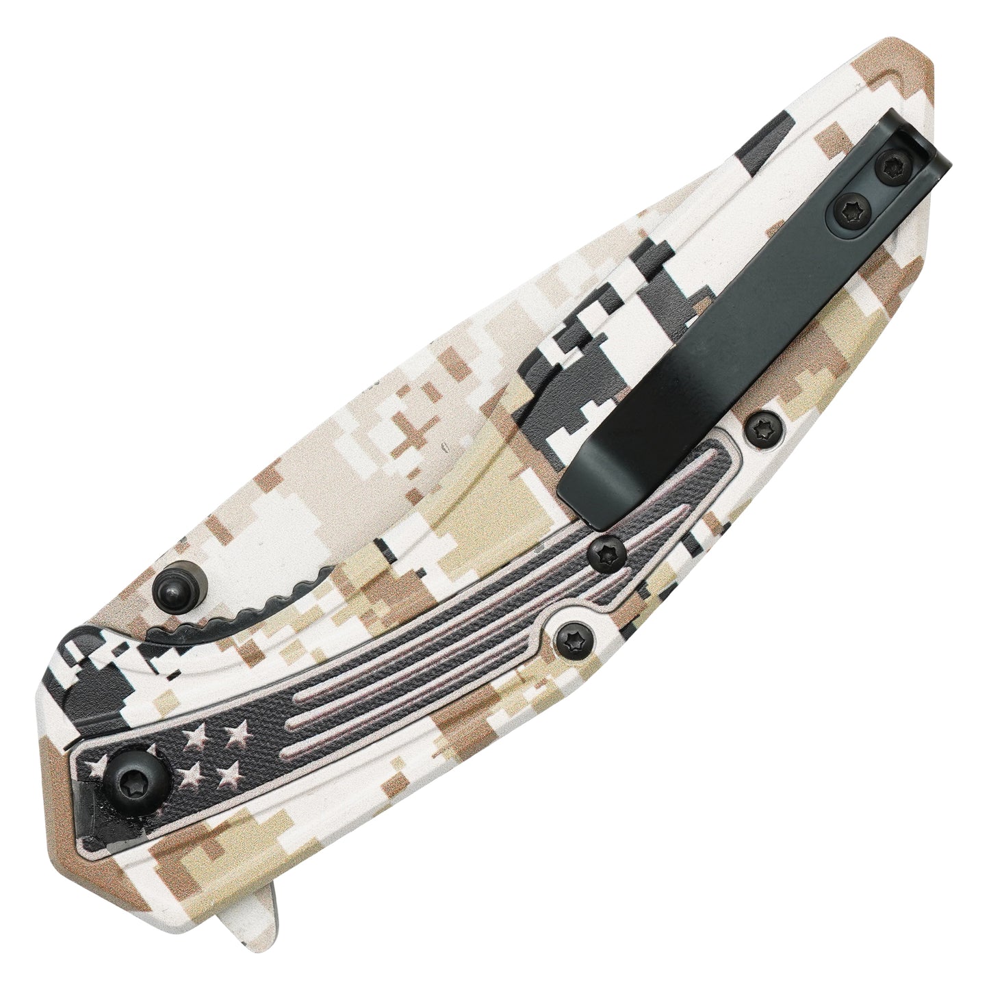 Wartech - 8.5" Digital Desert Camo | Spring Assisted Pocket Knife