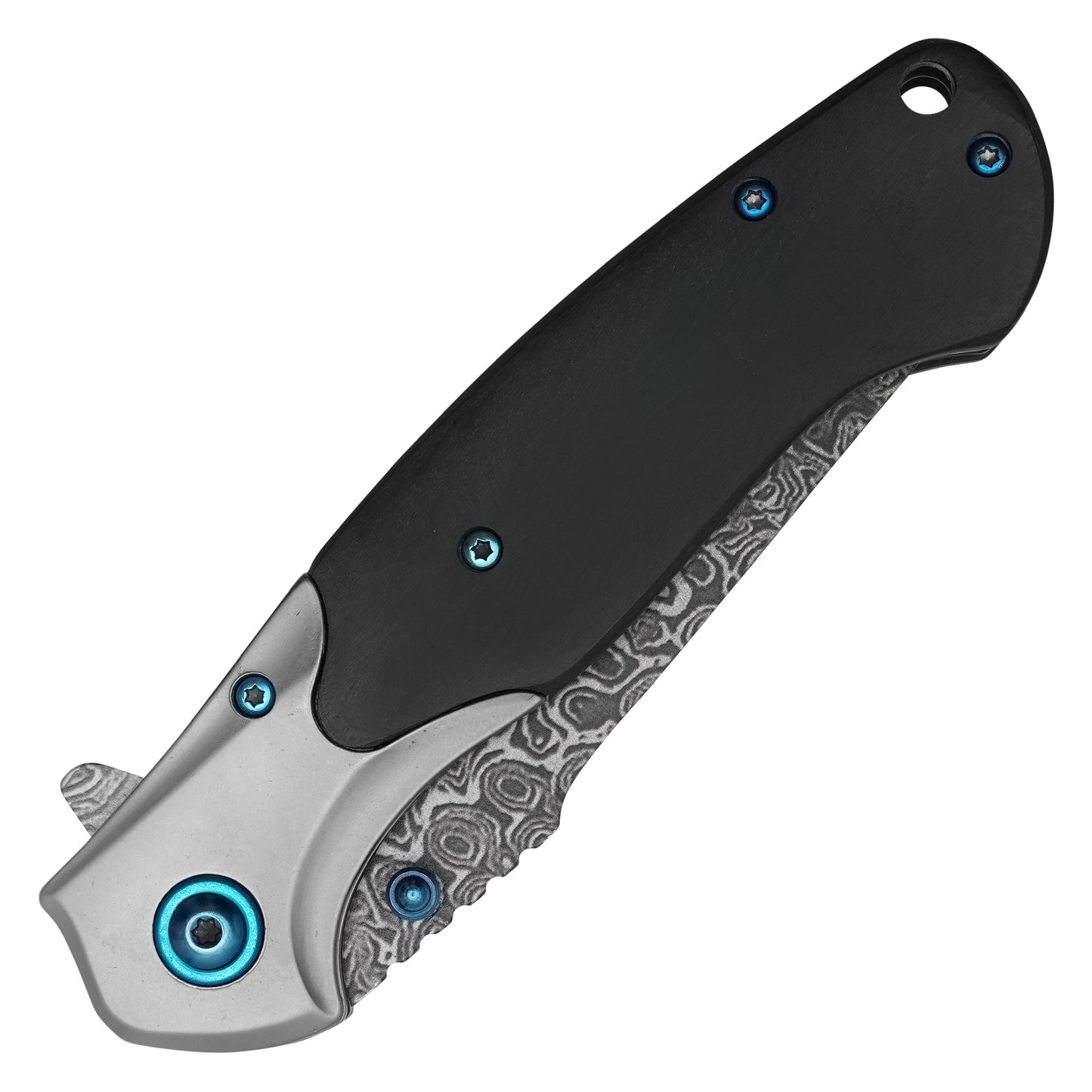 Wartech - 8” Black Wood | Spring Assisted Pocket Knife