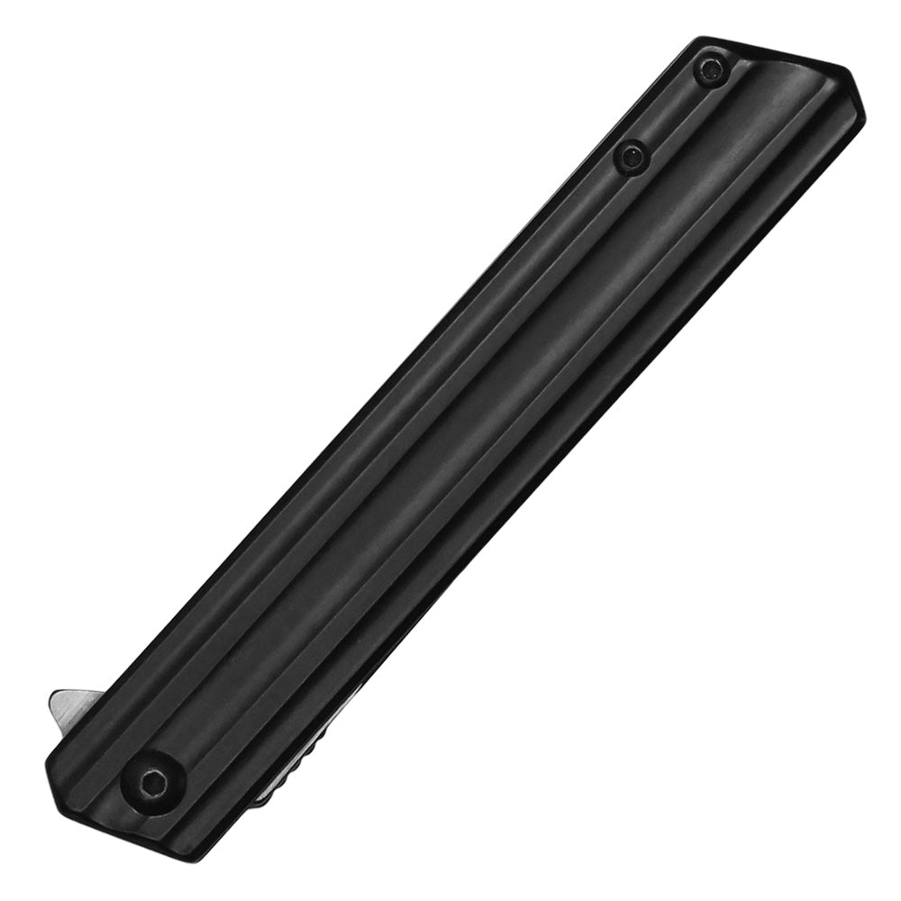 Wartech - 8.5" 2-Tone Black | Spring Assisted Pocket Knife