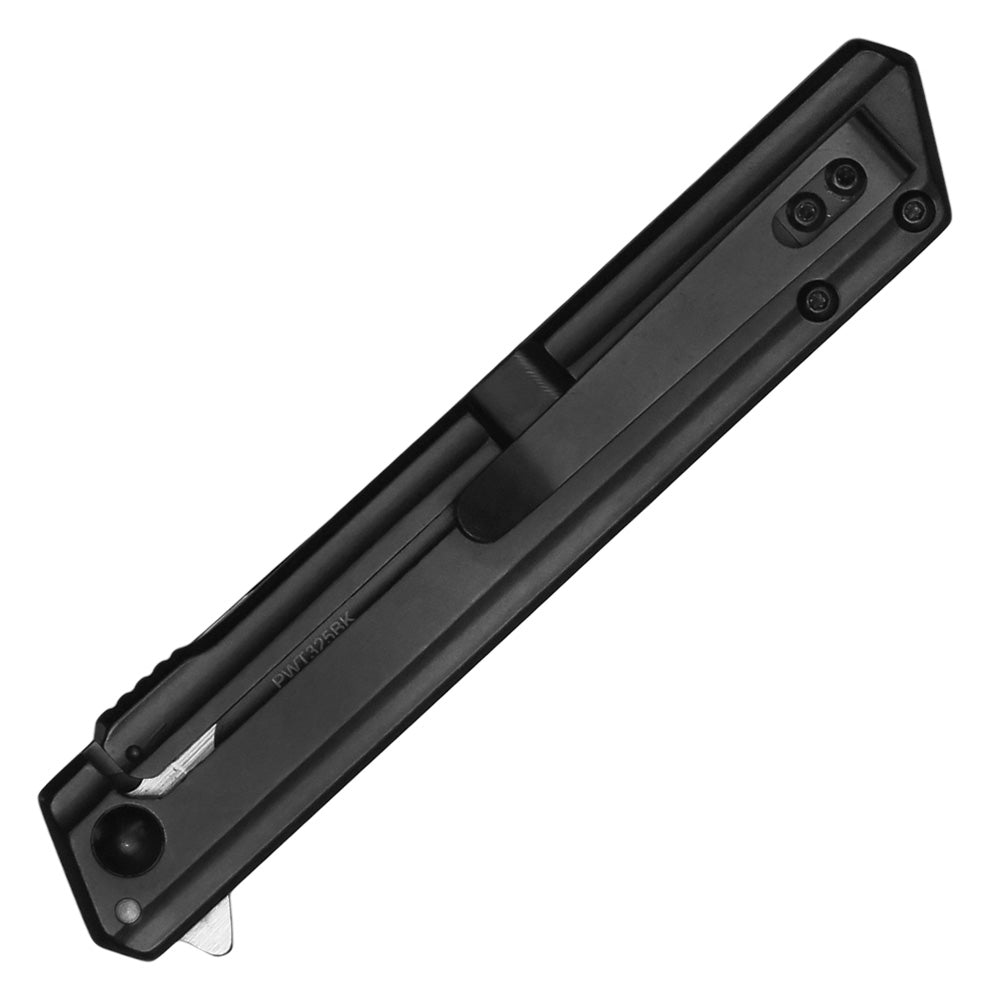 Wartech - 8.5" 2-Tone Black | Spring Assisted Pocket Knife