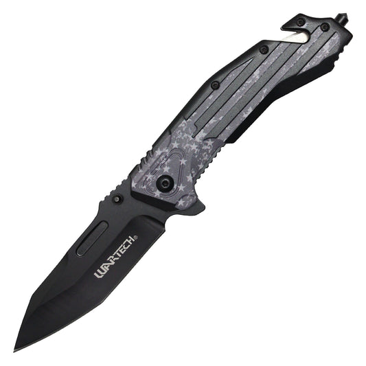 Wartech - 8.5" Dark USA Flag | Tactical Pocket Knife
