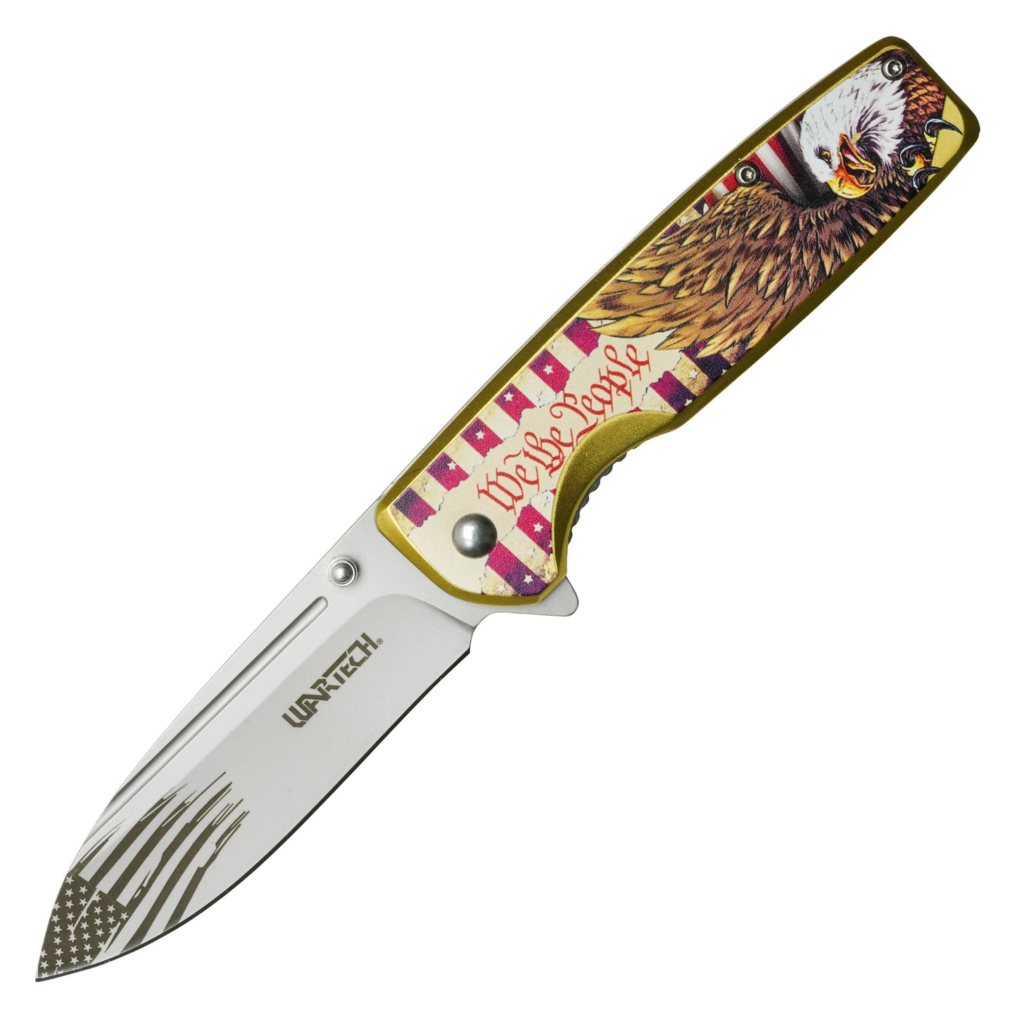 Wartech - 8" We The People | Spring Assisted Pocket Knife