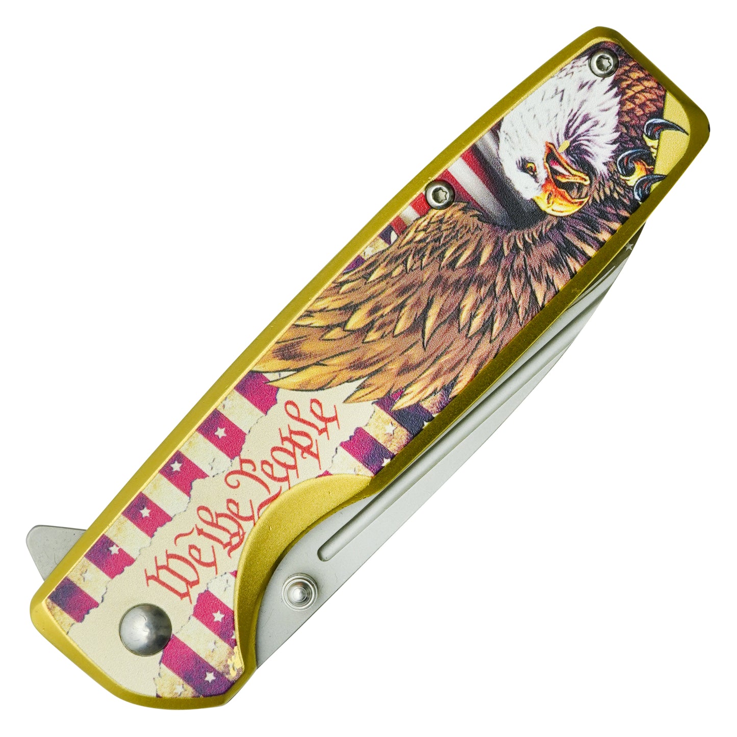 Wartech - 8" We The People | Spring Assisted Pocket Knife