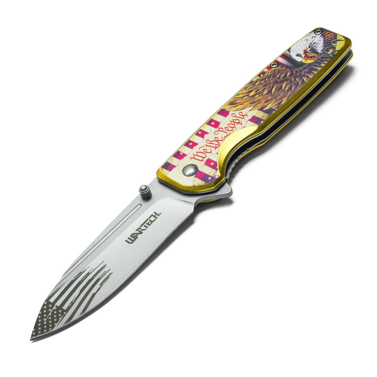 Wartech - 8" We The People | Spring Assisted Pocket Knife