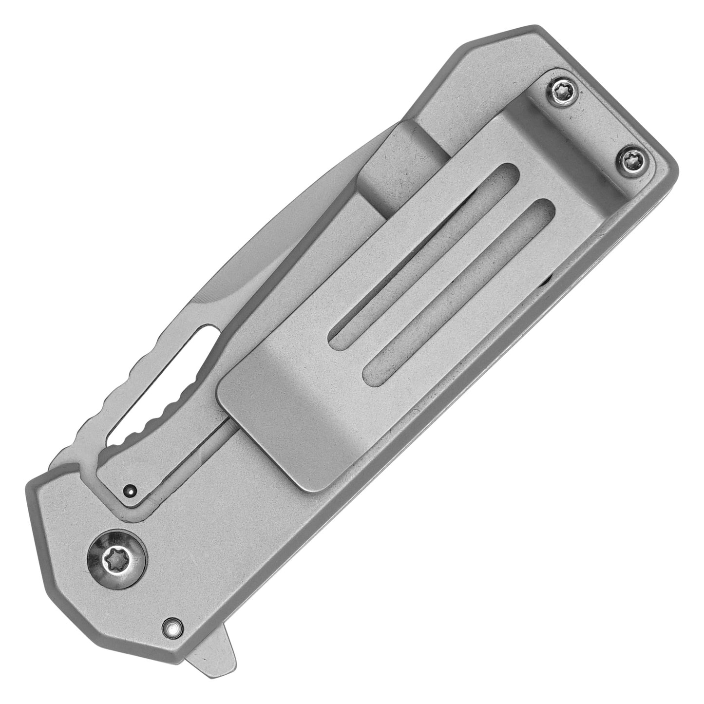 Wartech - 6.25" Silver USA Flag Knife | Spring Assisted Pocket Knife