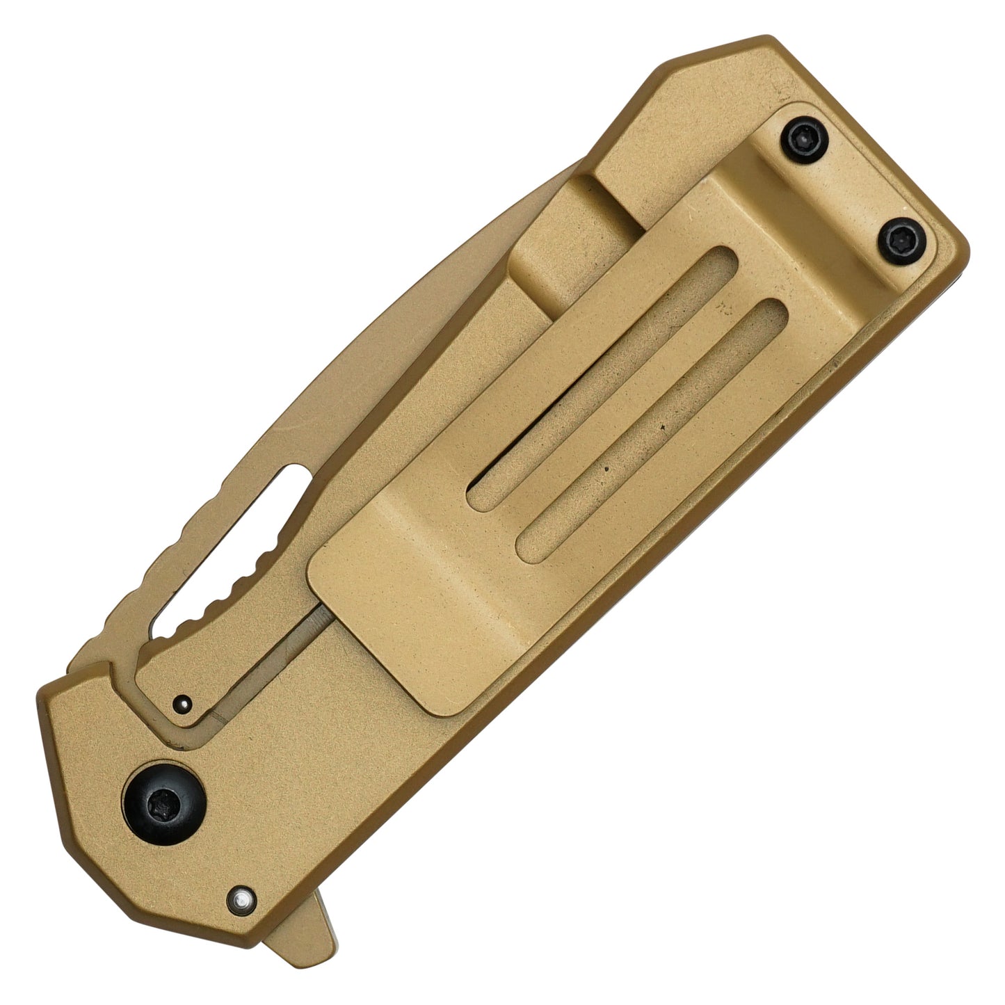 Wartech - 6.25" Gold Lucky 777 Knife | Spring Assisted Pocket Knife