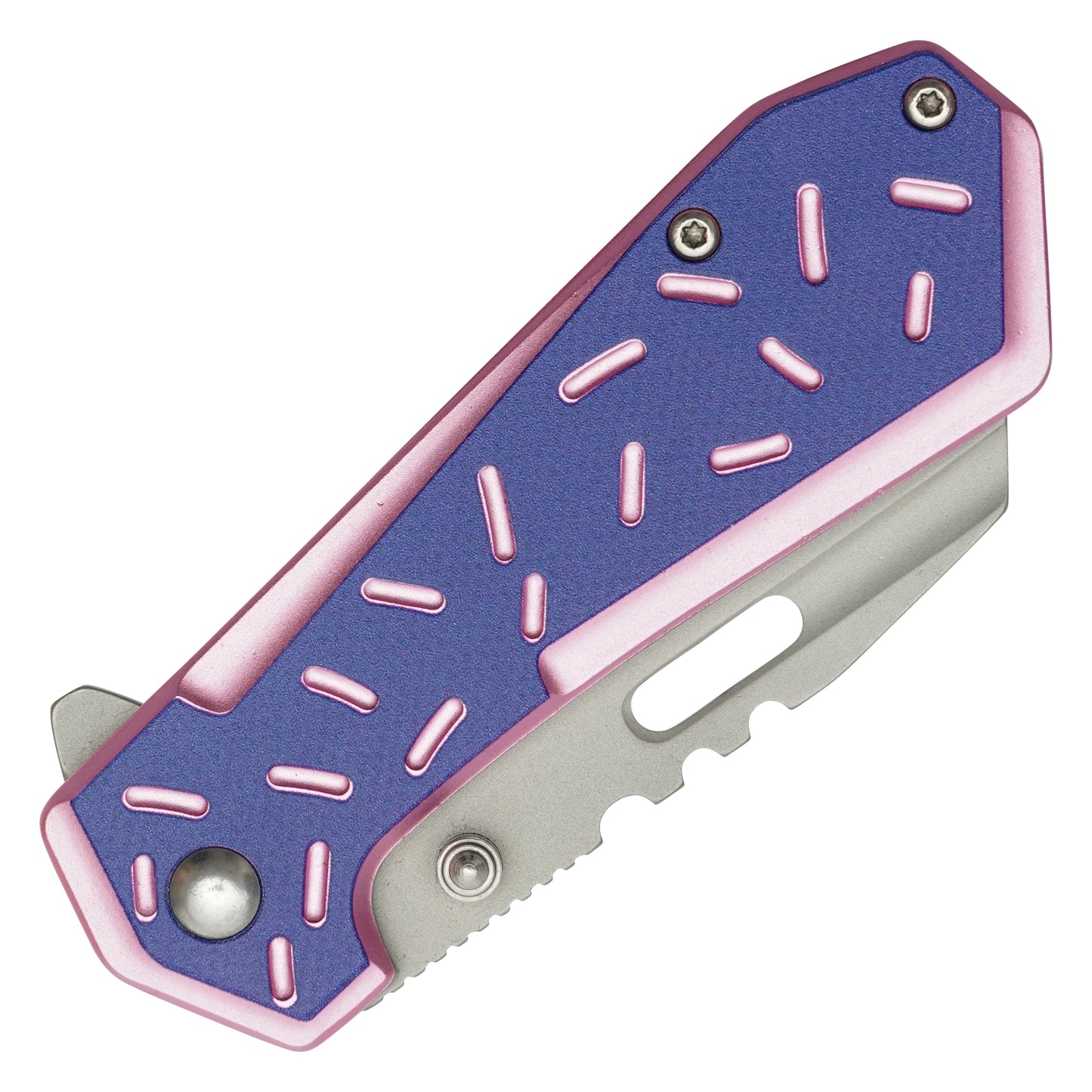 Wartech / Sweet Treats - 6.5” Purple Sprinkles | Spring Assisted Pocket Knife