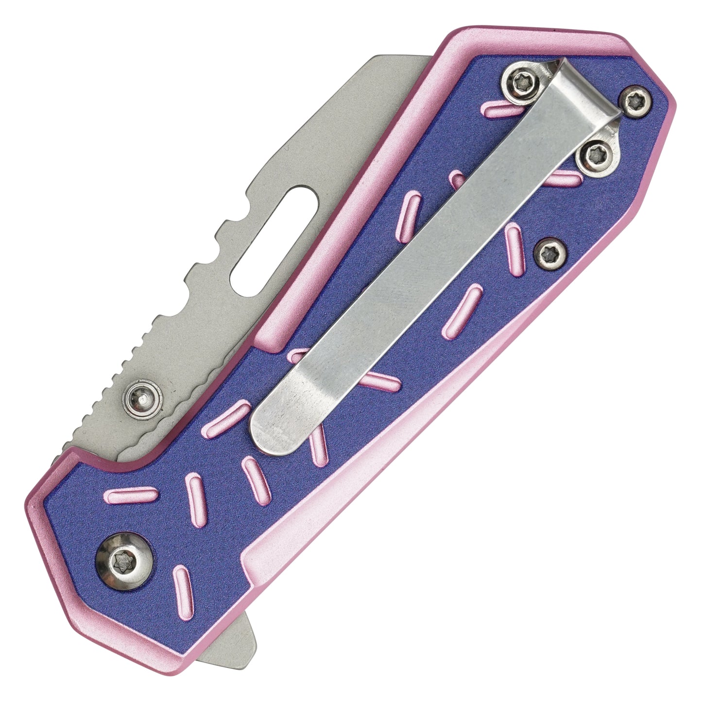 Wartech / Sweet Treats - 6.5” Purple Sprinkles | Spring Assisted Pocket Knife