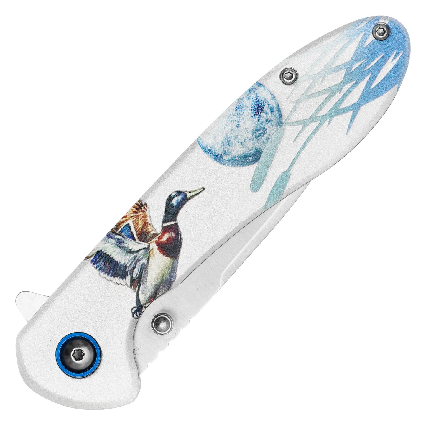 Wartech - 8” Silver Duck | Spring Assisted Pocket Knife