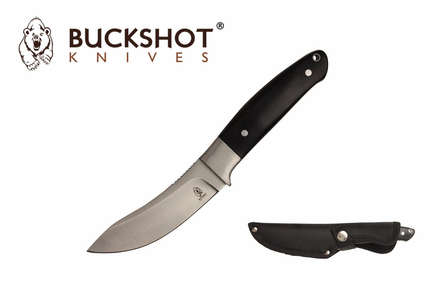 8-inch Stainless Blade Hunting Knife w Wood Handle