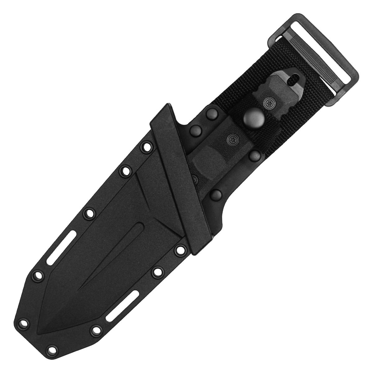 Wartech - 9" Black | Fixed Blade Tactical Knife