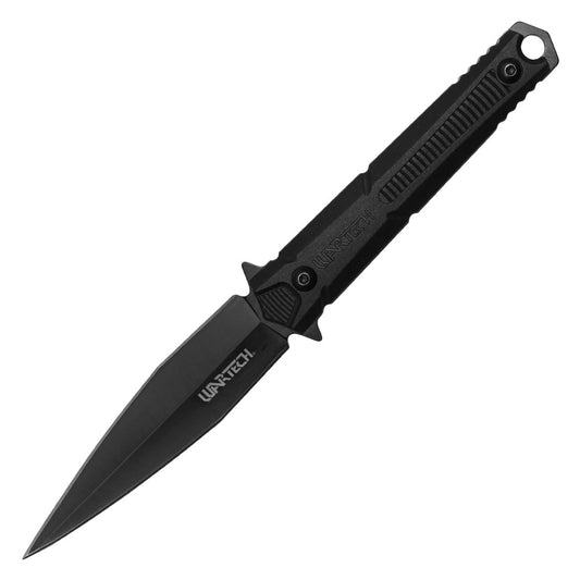 Wartech - 8.5" Black Tactical | Spring Assisted Pocket Dagger