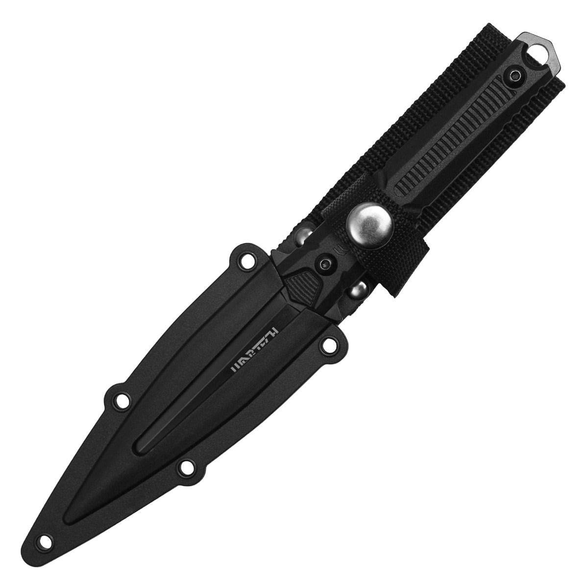 Wartech - 8.5" Black Tactical | Spring Assisted Pocket Dagger
