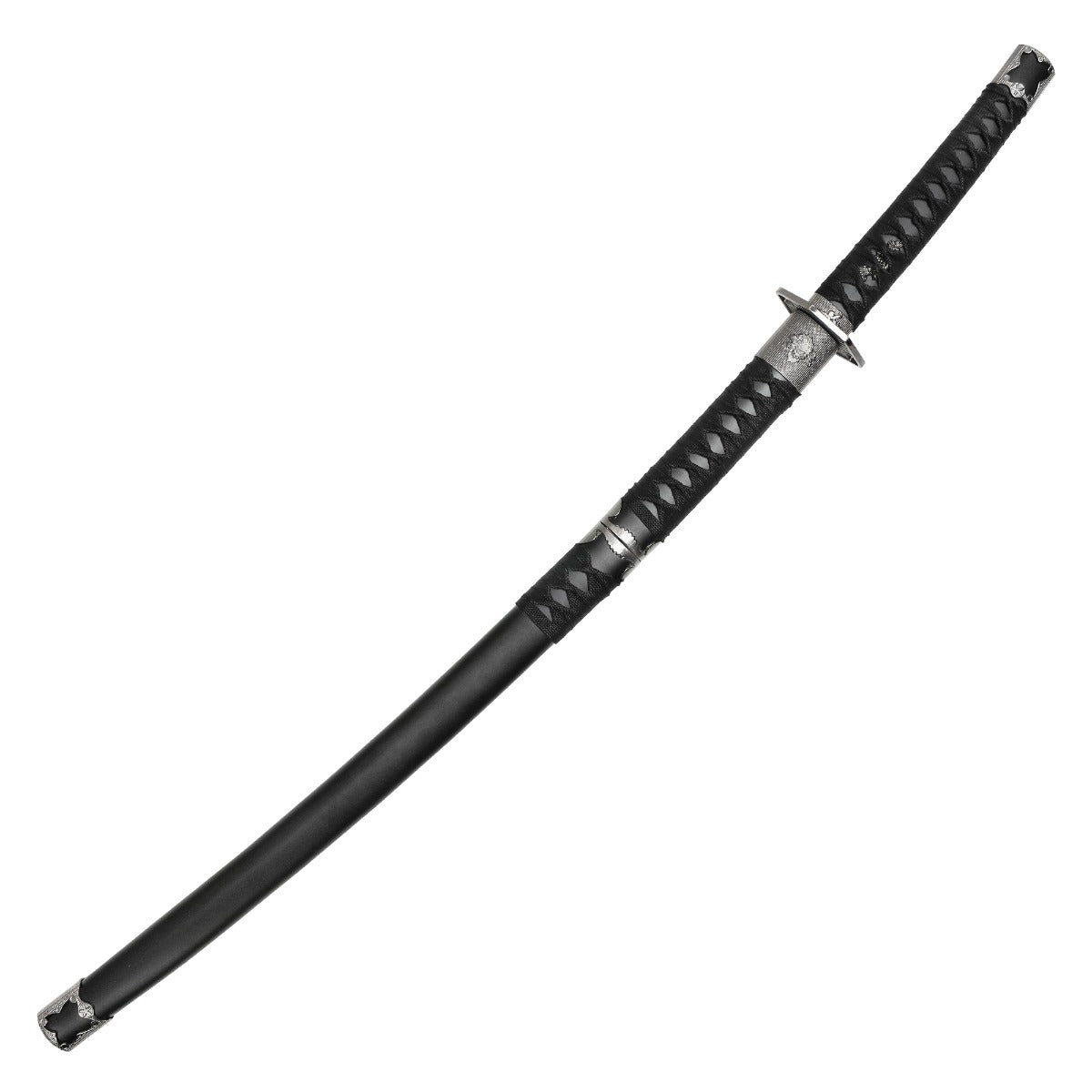 38" Black Dual Blade Katana