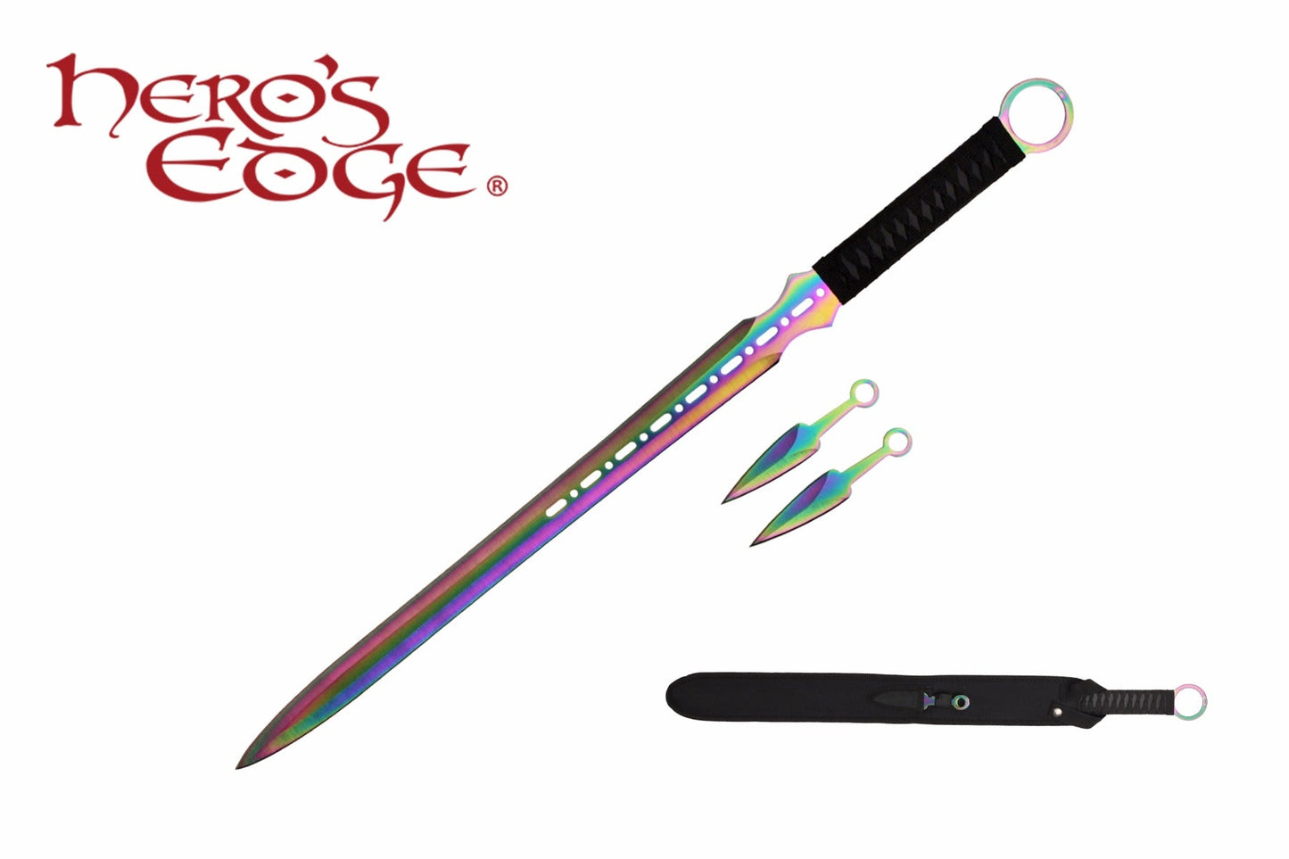27-inch Sword w Two 5-inch Throwing Knives