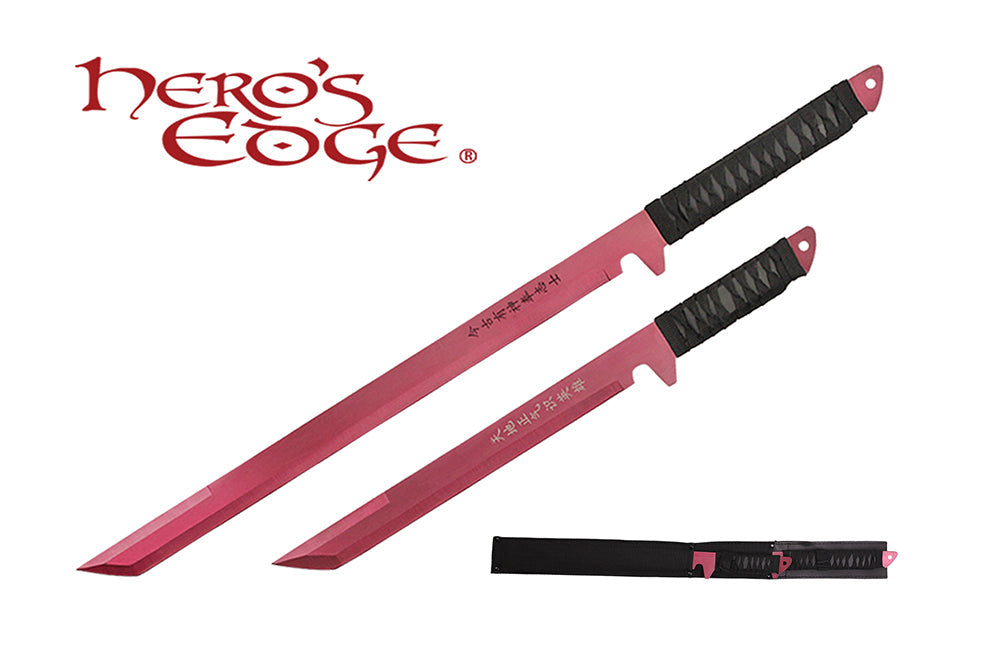 27-inch 18-inch 440 Stainlees Steel Red Blade Sword w Sheath
