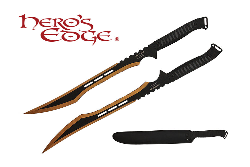 27-inch 440 Stainless 2 Tone Blade Sword w Sheath