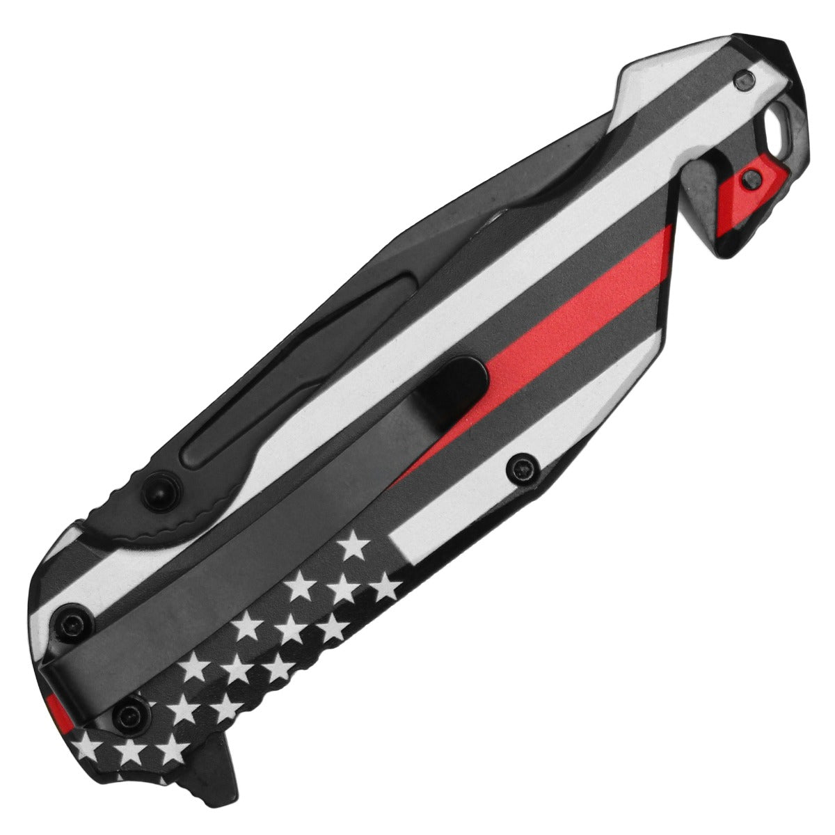 Wartech - 8.25" Thin Red Line | Spring Assisted Pocket Knife