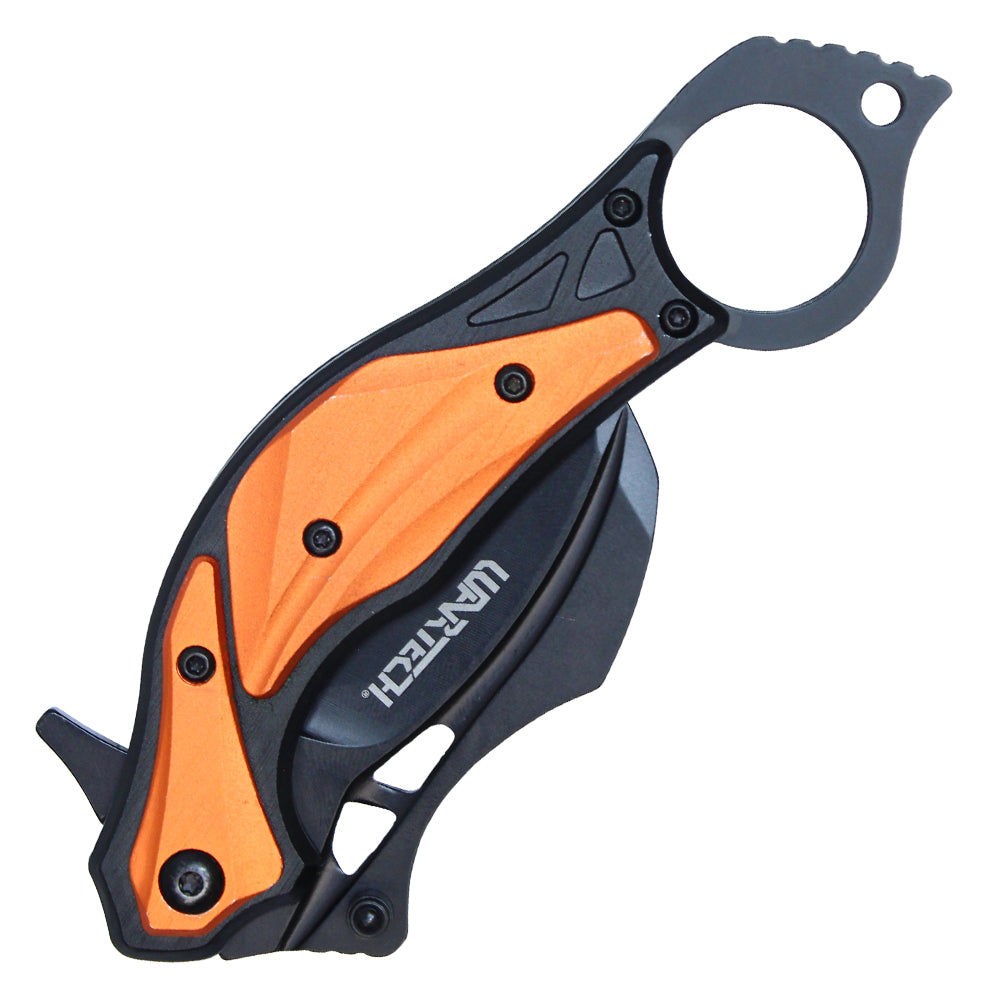 7" Orange Karambit Knife