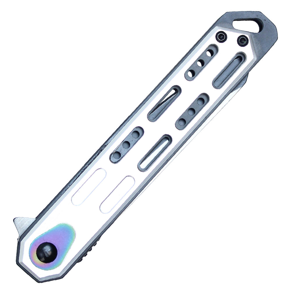 8.5" Spring Assisted Folding Knife (Chrome)