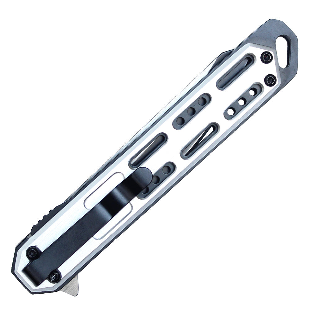 8.5" Spring Assisted Folding Knife (Chrome)