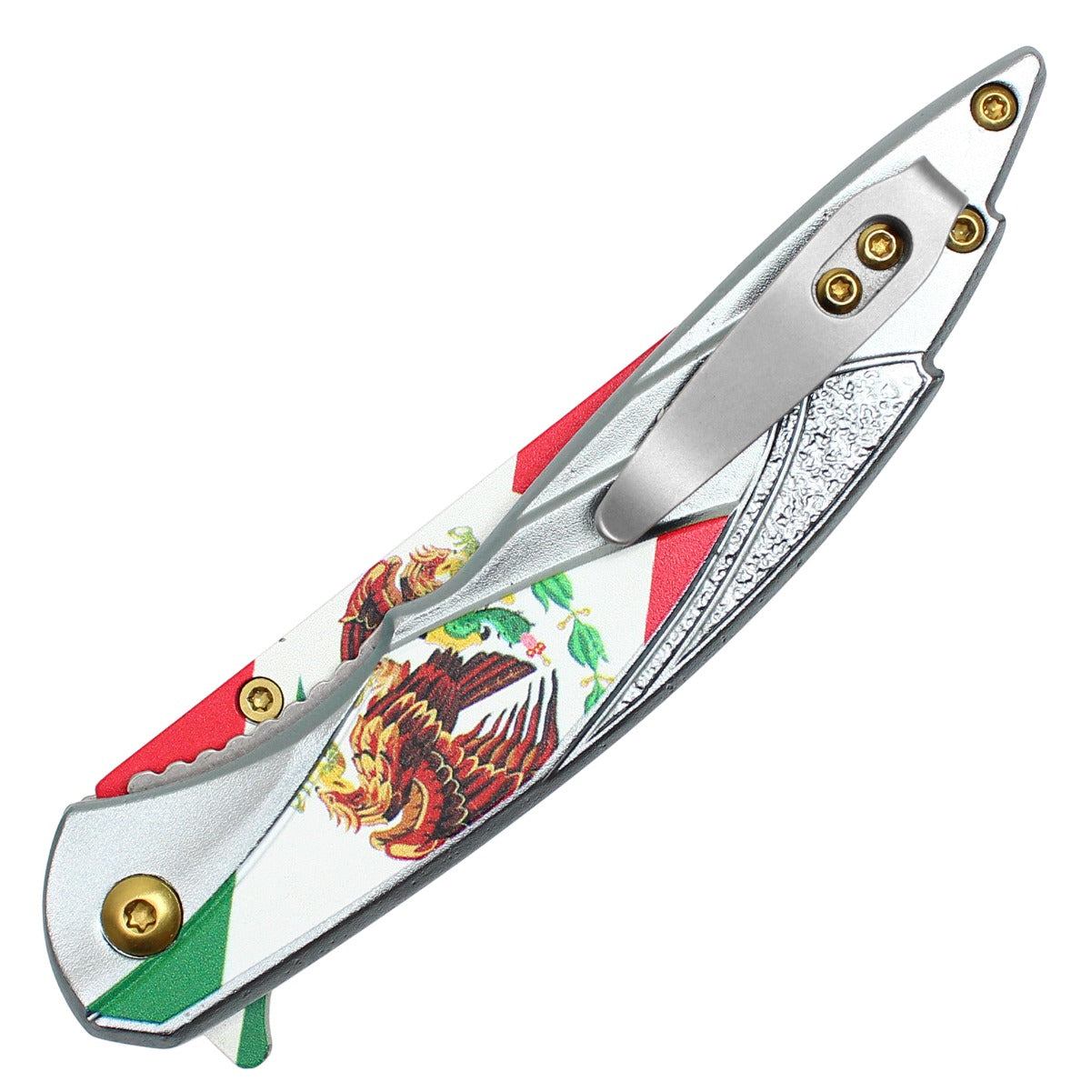 8" Silver Mexico Pocket Knife
