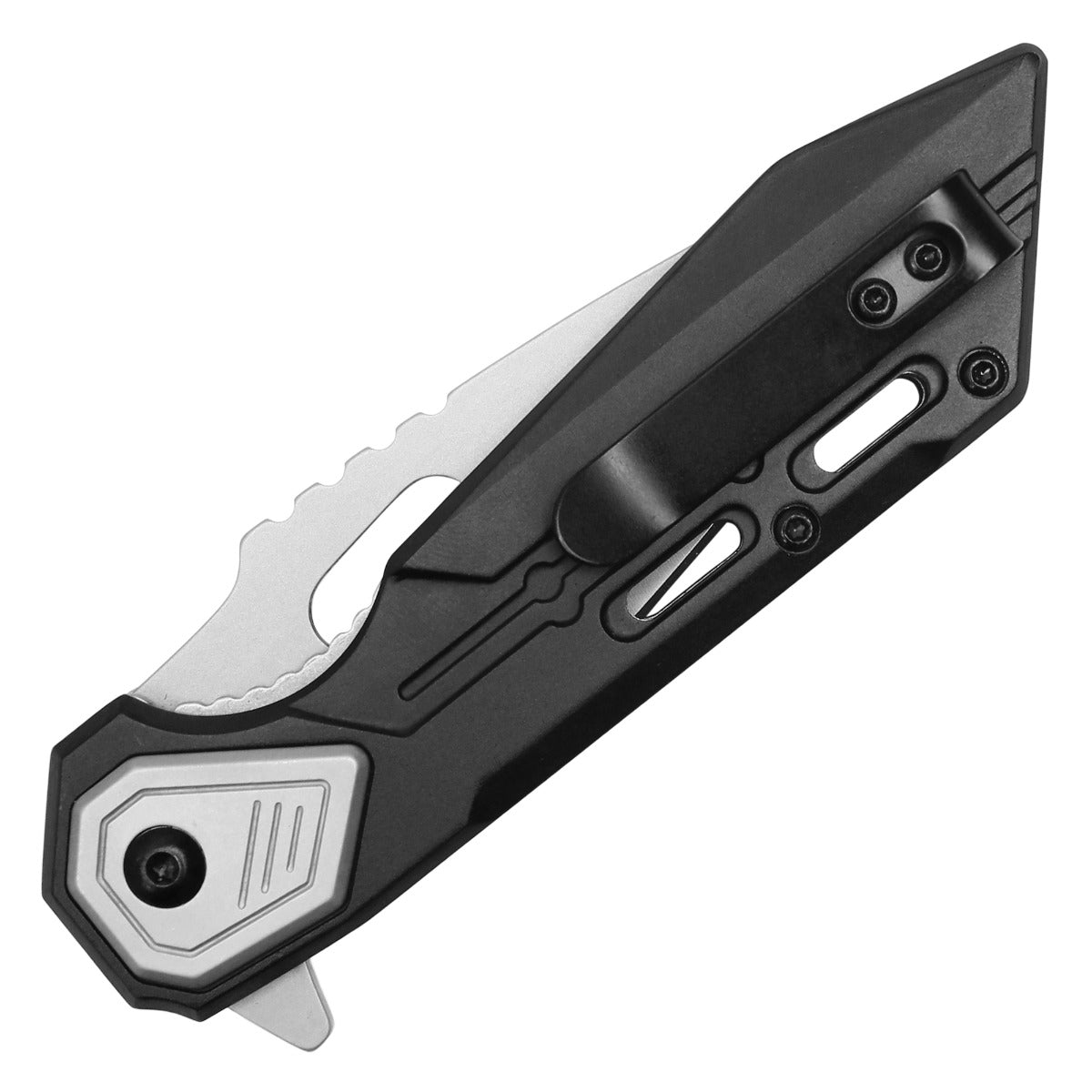8" Wartech - Gray Pocket Knife