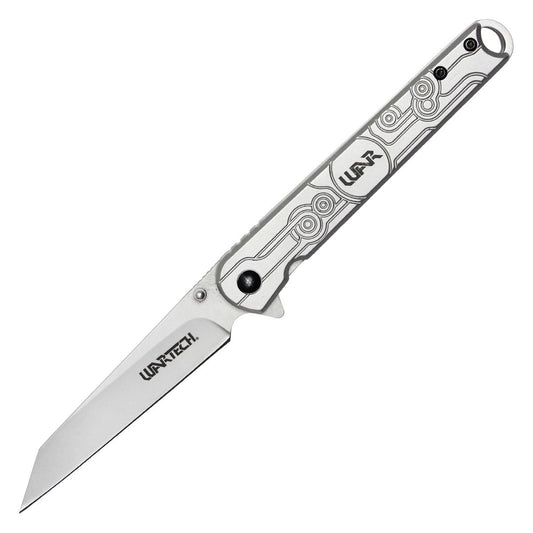 Wartech - 8" Silver | Folding Pocket Knife