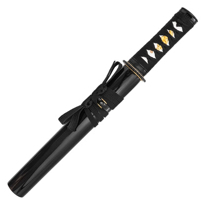14.75" Black Straight Tanto Blade | Display Tanto Knife