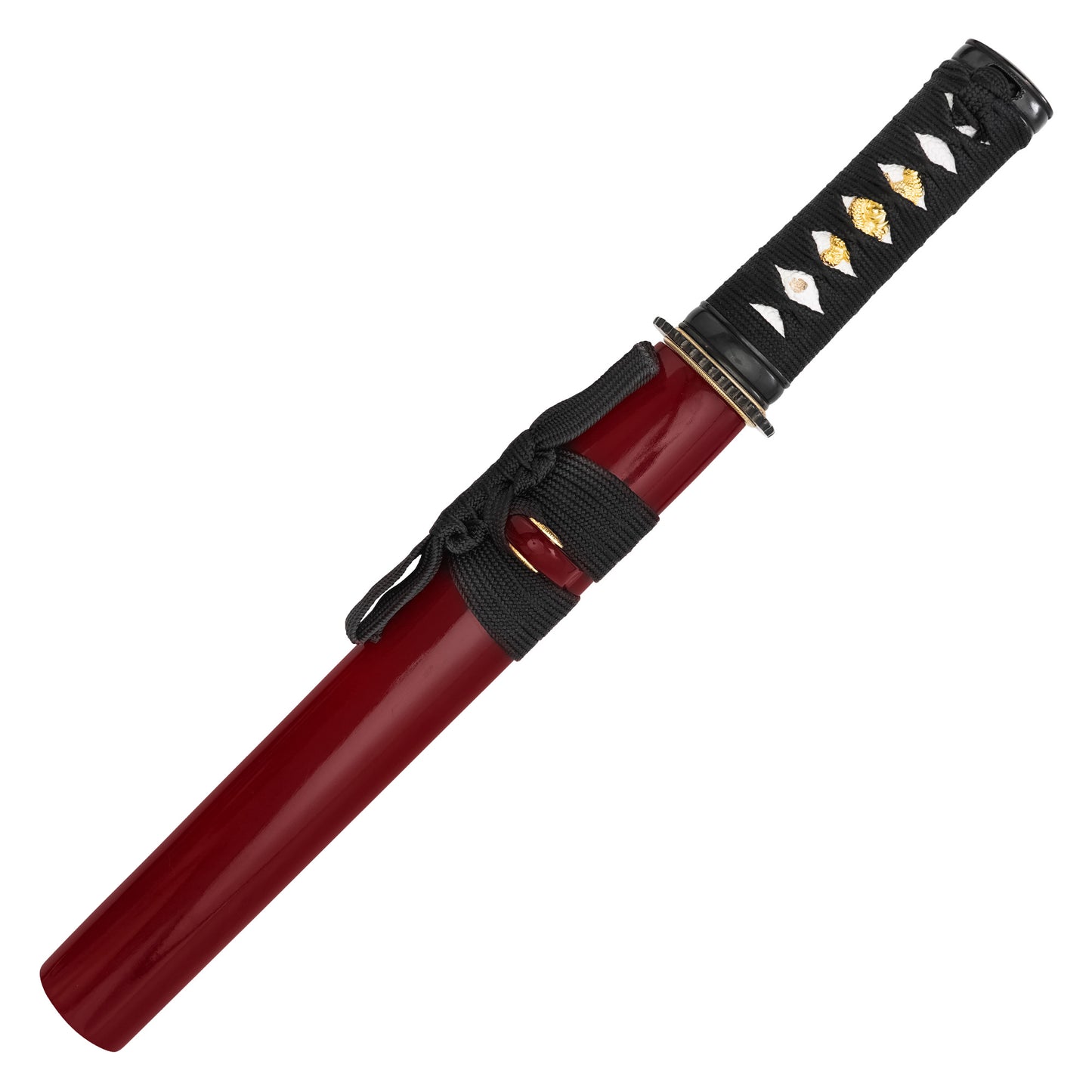14.75" Red Straight Tanto Blade | Collectible Display Tanto Knife