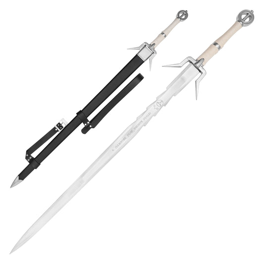 The Witcher - Ciri's Zireael Sword Replica | Collectible Stainless Steel Fantasy Sword