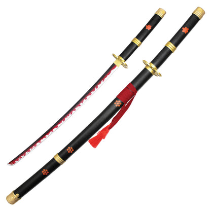 One Piece - Roronoa Zoro's "Black Enma" Sword Replica | Collectible Display Steel Katana