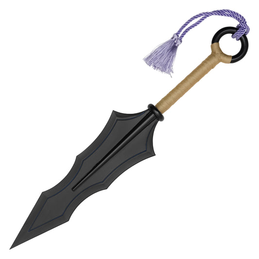 Black Kunai Blade Replica | Collectible Steel Fantasy Kunai