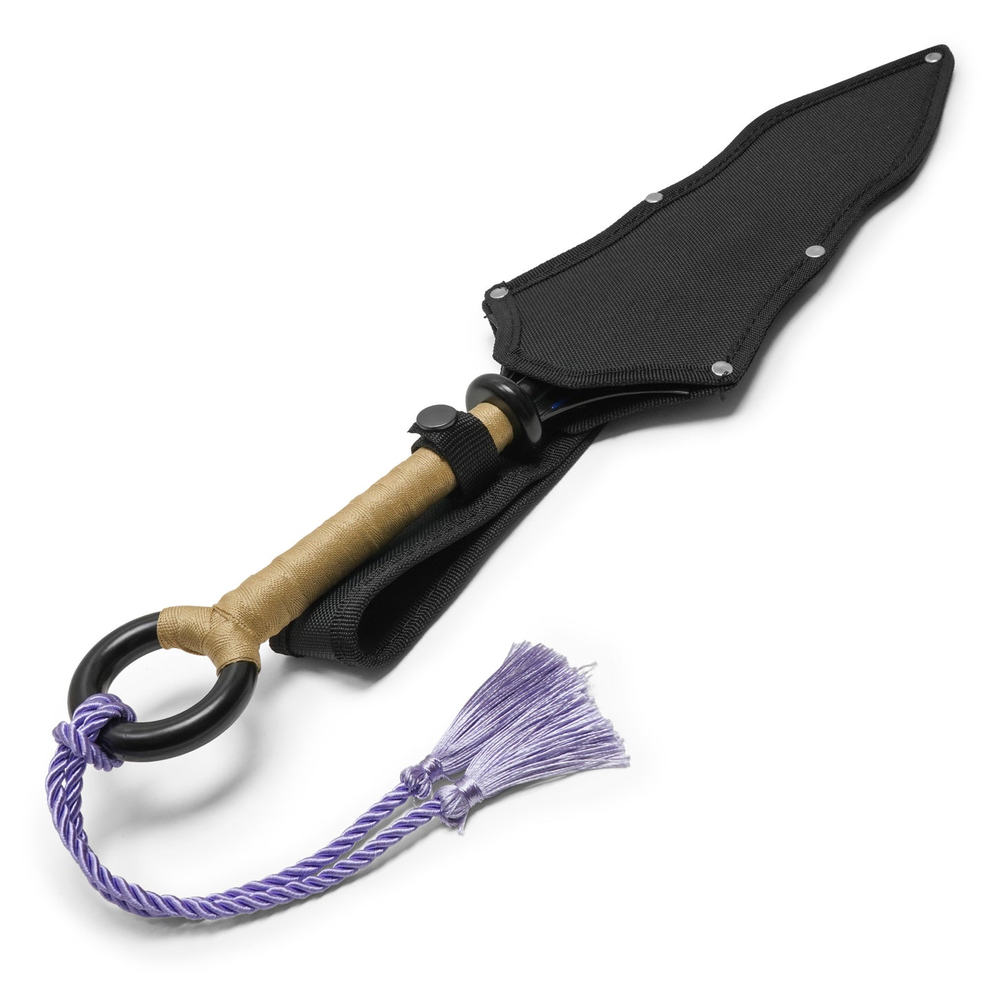 Black Kunai Blade Replica | Collectible Steel Fantasy Kunai