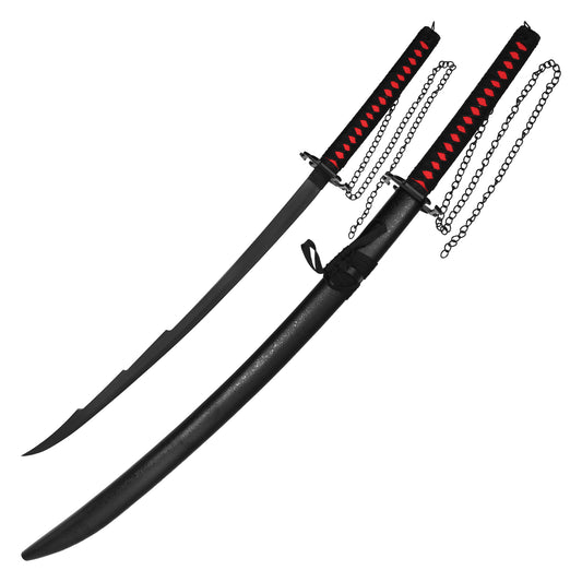 Bleach - Ichigo Kurosaki’s "Tensa Zangetsu" Sword Replica | Collectible Display Steel Katana