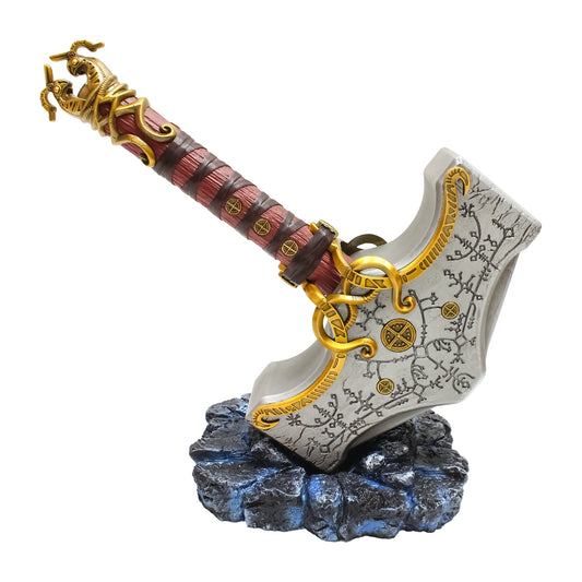 God of War - Mjölnir Hammer Replica | Collectible Display Metal Hammer