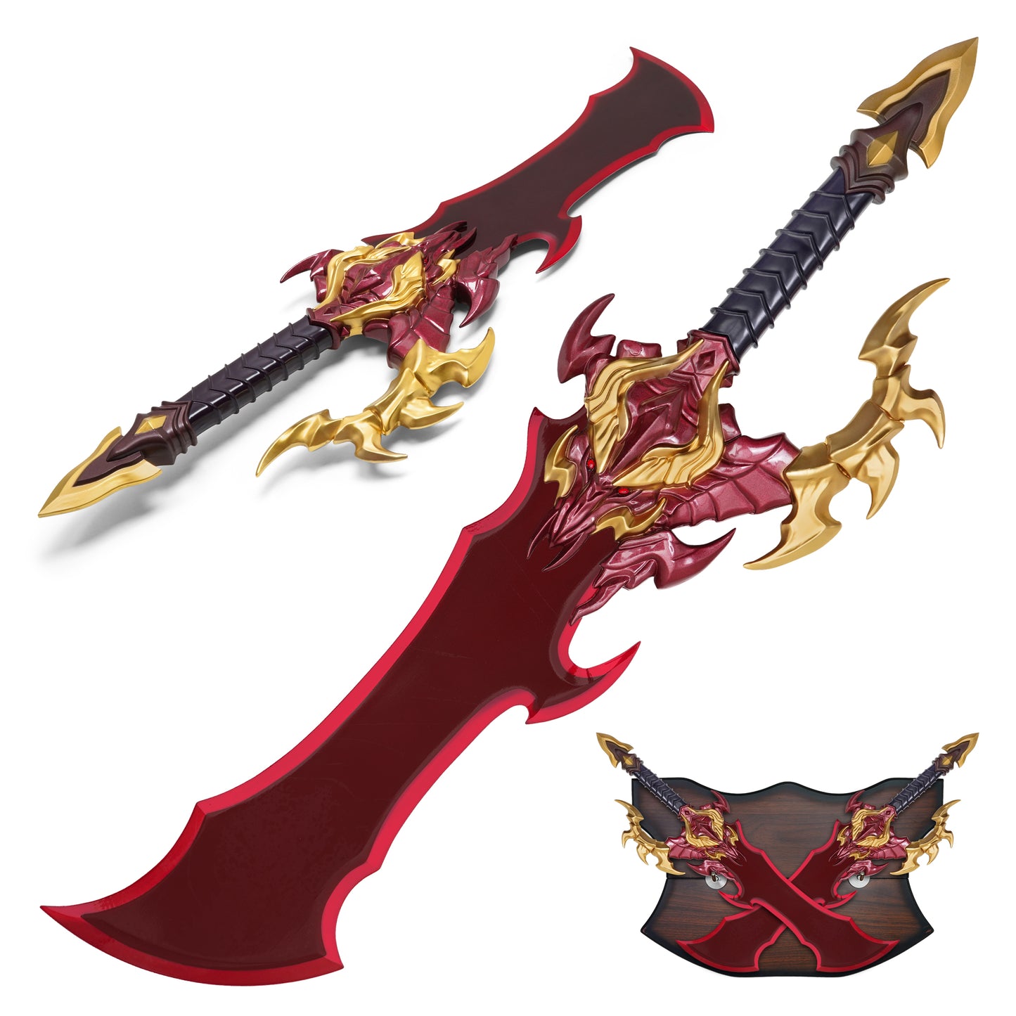Solo Leveling - Demon King Dual Dagger Set Replica | Collectible Display Metal Daggers