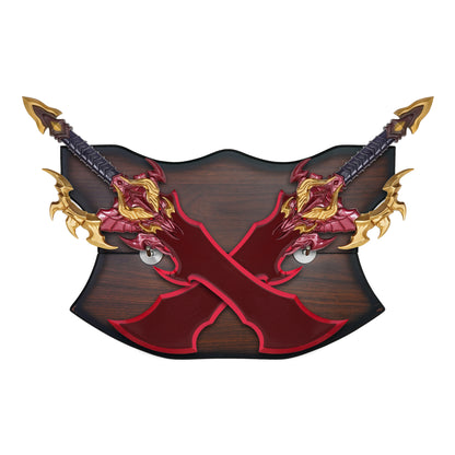 Solo Leveling - Demon King Dual Dagger Set Replica | Collectible Display Metal Daggers