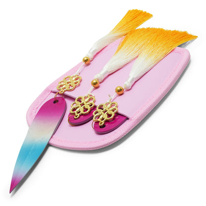 Kpop Demon Hunters - Zoey’s Throwing Daggers Replica Set | Collectible Display Metal Throwers