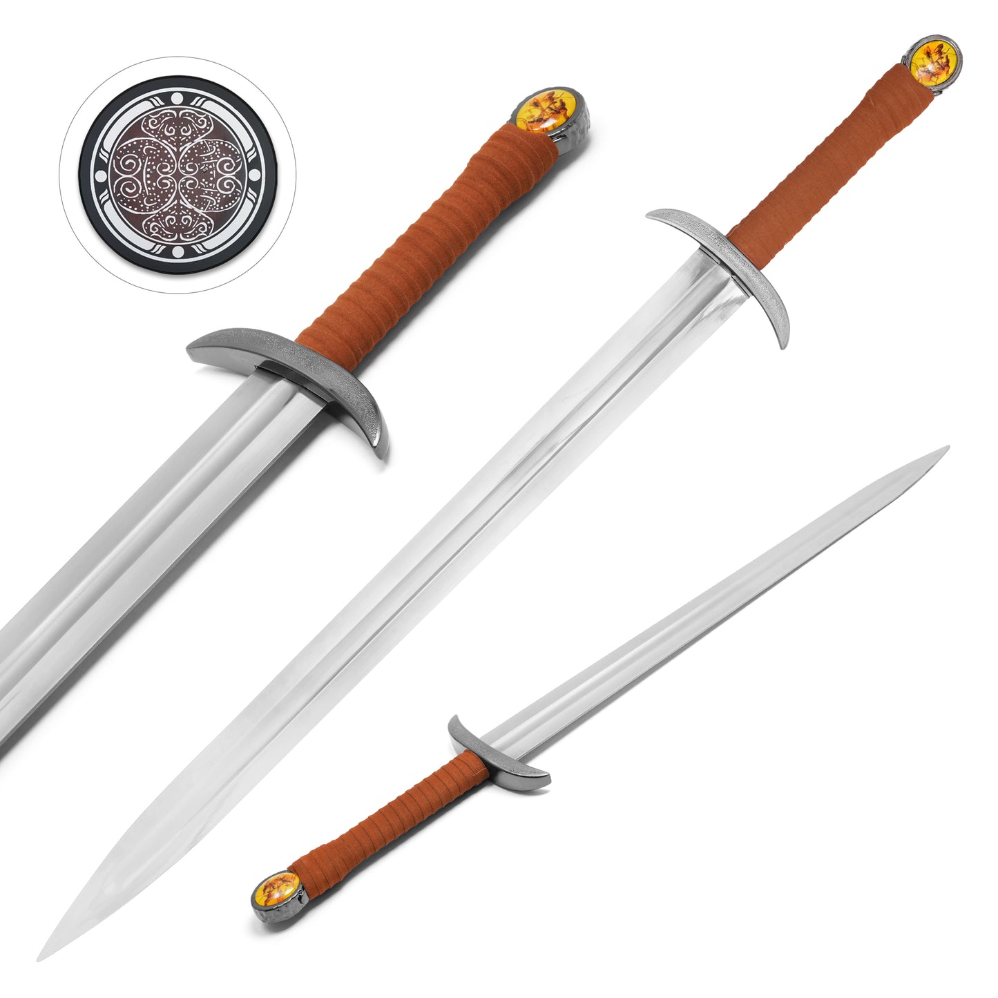 The Last Kingdom - Uhtred’s Serpent Breath Replica Sword | Collectible Display Steel Sword