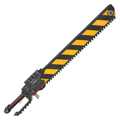 Warhammer 40K - Striped Chainsword Replica | Collectible Foam Cosplay Sword