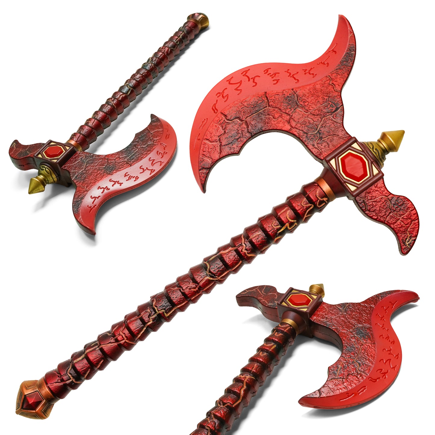 Red Blaze Axe | Medieval Fantasy Replica Foam Axe