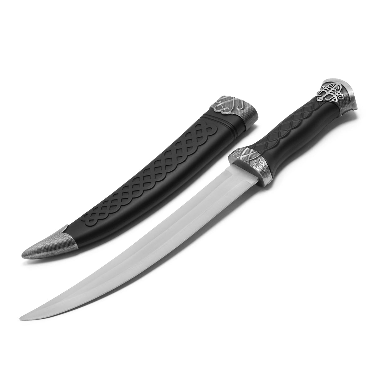 13.75" Black Knotwork Knife | Collectible Fixed Blade Knife