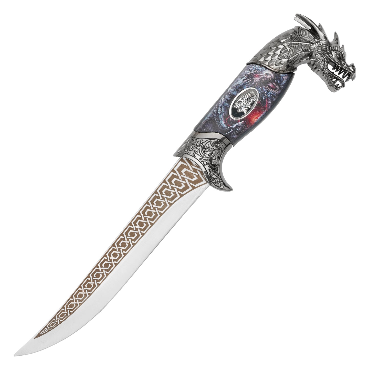 11.25" – Ornate Dragon Dagger | Stainless Steel Display Dagger