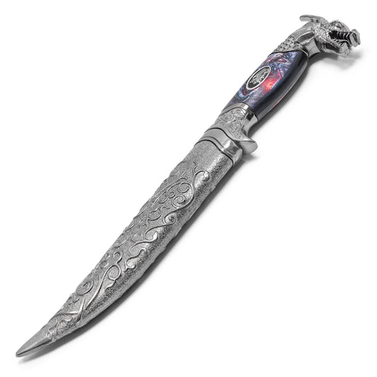 11.25" – Ornate Dragon Dagger | Stainless Steel Display Dagger