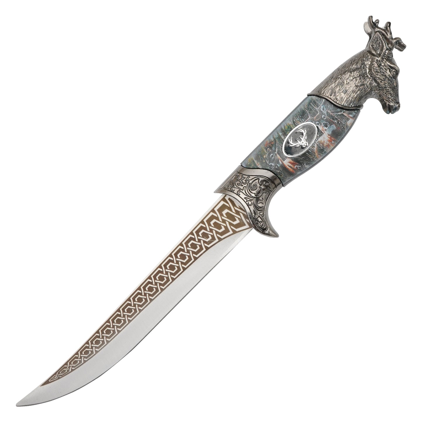 11.5" – Ornate Deer Dagger | Stainless Steel Display Dagger